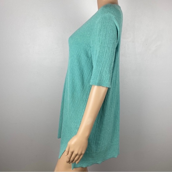 NEW EILEEN FISHER V-NECK KNIT TUNIC - Picture 6 of 10